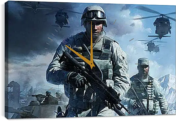 Часы картина - Battlefield: Bad Company 2
