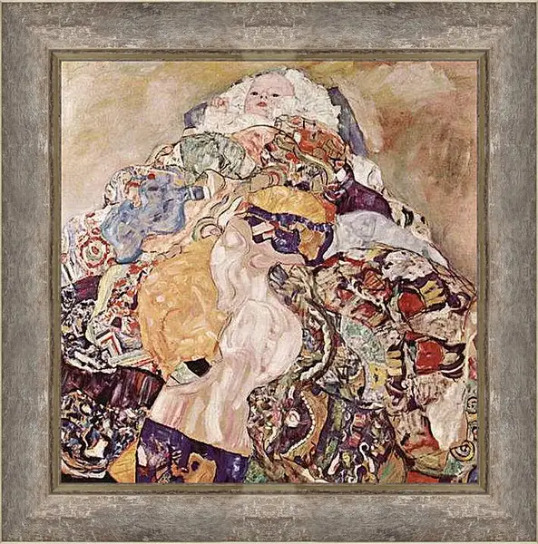Картина в раме - Baby (Wiege). Густав Климт