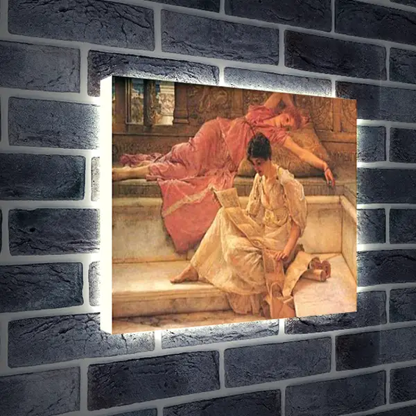 Лайтбокс световая панель - The Favourite Poet. Лоуренс Альма-Тадема