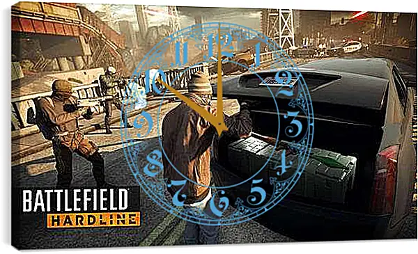 Часы картина - Battlefield: Hardline