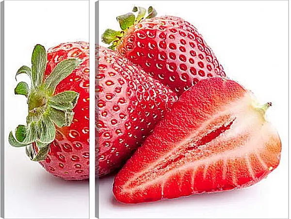 Модульная картина - Две с половиной клубники