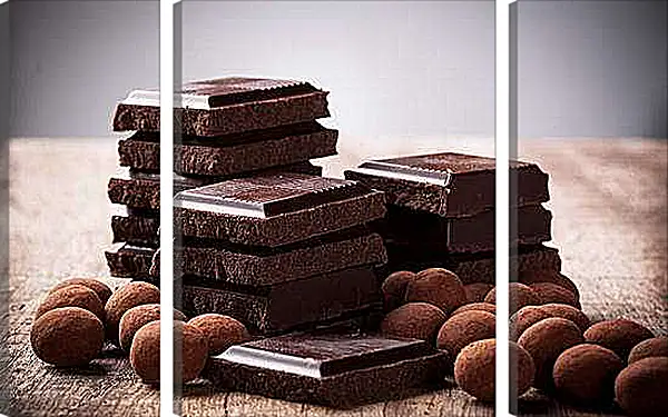 Модульная картина - Шоколад. Шоколадное искушение.