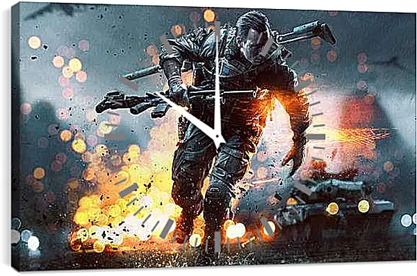 Часы картина - Battlefield 4