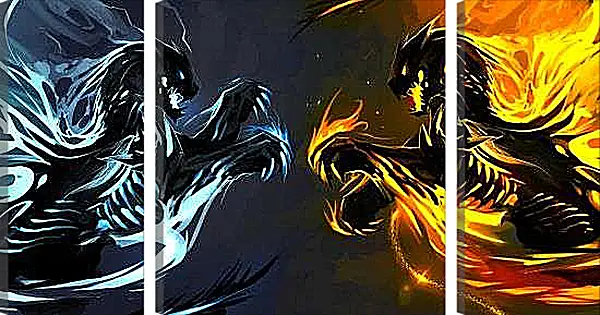 Модульная картина - Битва