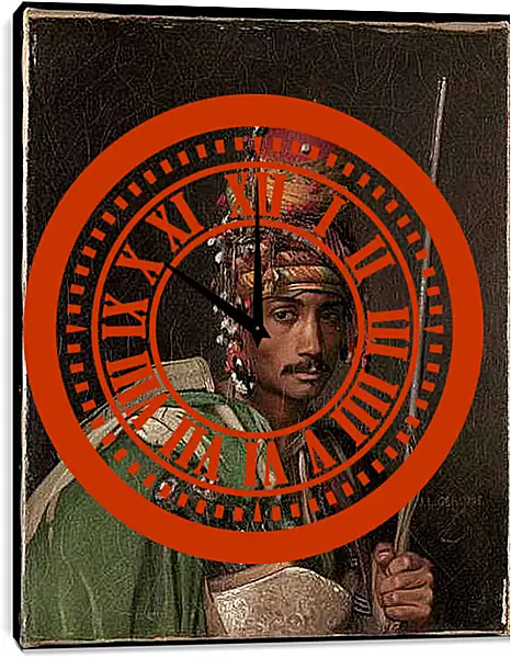 Часы картина - Bashi-Bazouk - Баши-базук. Жан-Леон Жером