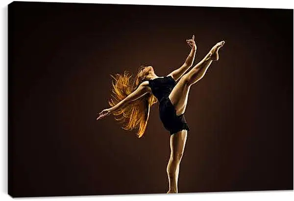 Постер на подрамнике - Выполнение гимнастического элемента