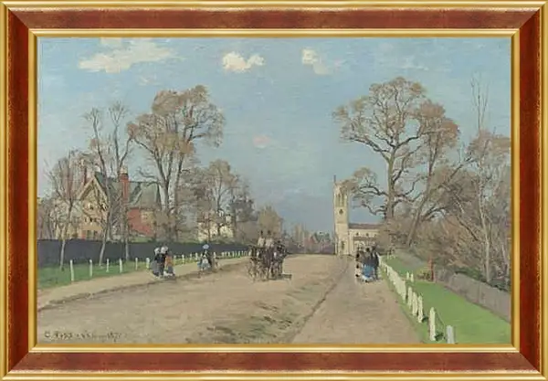 Картина в раме - The Avenue, Sydenham. Камиль Писсарро