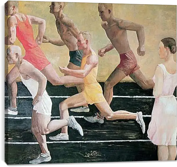 Постер на подрамнике - Бег. Александр Дейнека