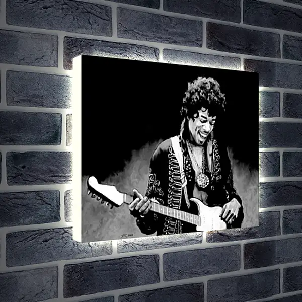 Лайтбокс световая панель - Джими Хендрикс. Jimi Hendrix