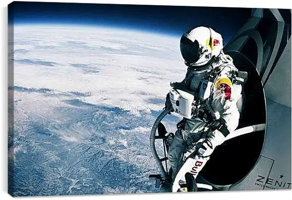 Постер на подрамнике - Космонавт на орбите