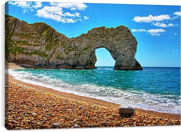 Постер на подрамнике - Скалы, море