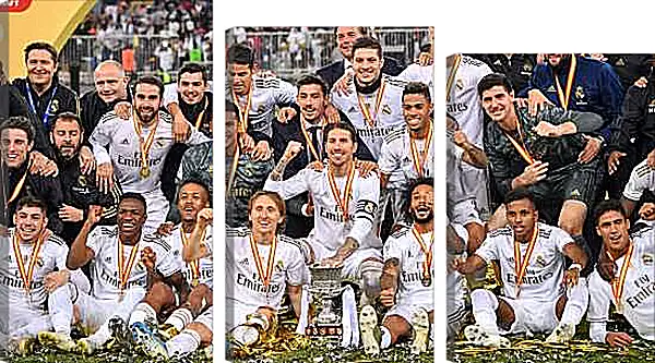 Модульная картина - Победа в суперкубке Испании. Реал Мадрид. Real Madrid