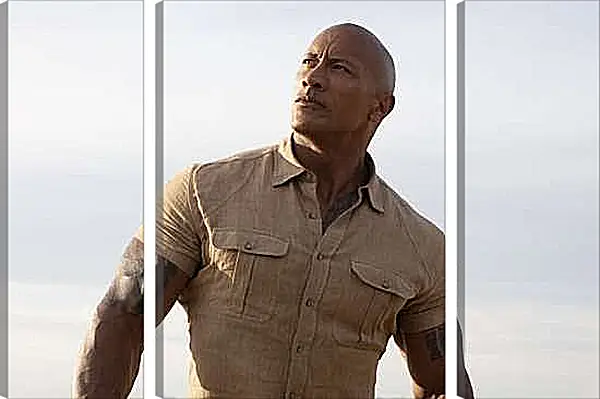 Модульная картина - Dwayne Douglas Johnson. Дуэйн Джонсон (Скала)