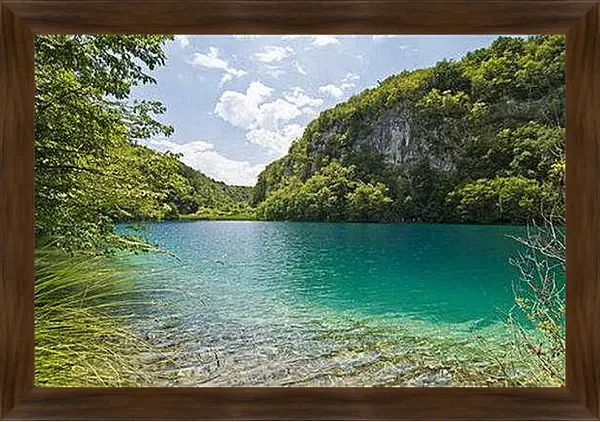 Картина в раме - Плитвицкие озёра