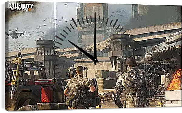 Часы картина - Call Of Duty: Black Ops III