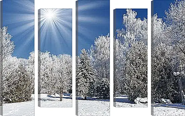 Модульная картина - Зима