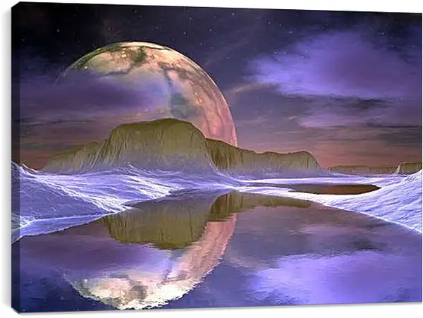 Постер на подрамнике - Неизвестная планета