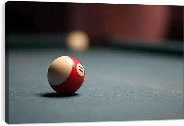 Постер на подрамнике - Бильярдный шар