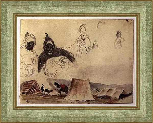 Картина в раме - Sketchbook. Эжен Делакруа