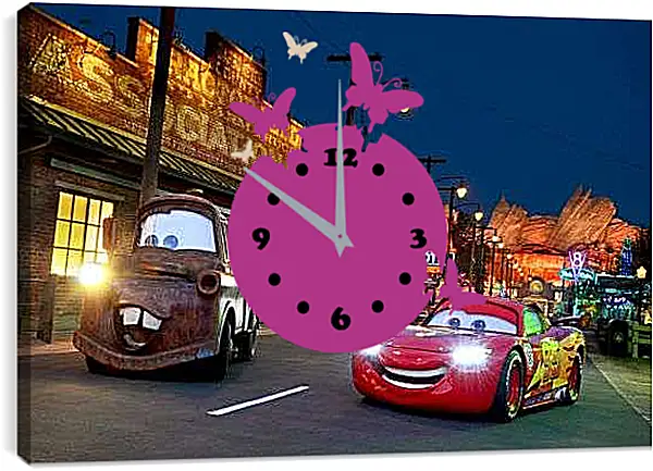 Часы картина - Тачки