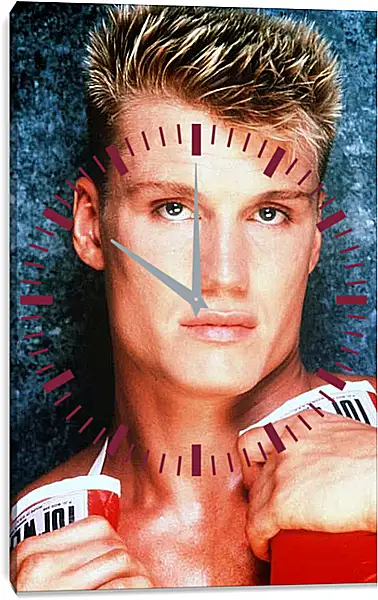 Часы картина - Дольф Лундгрен. Dolph Lundgren