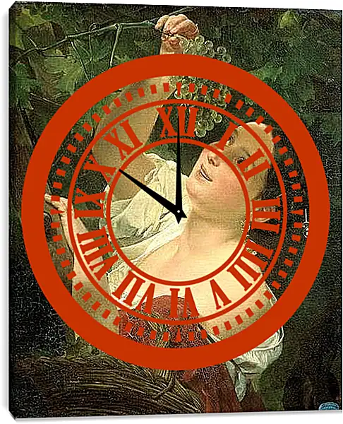 Часы картина - Итальянский полдень. Брюллов Карл Павлович