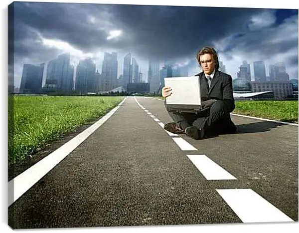 Постер на подрамнике - Трудоголик