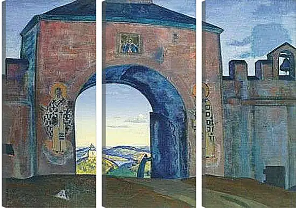 Модульная картина - И мы открываем врата. Рерих Николай