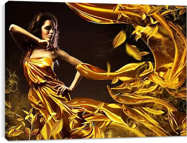 Постер на подрамнике - Золото