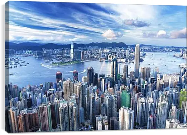 Постер на подрамнике - Гонконг