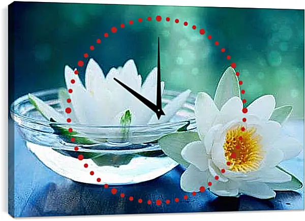 Часы картина - Кувшинка