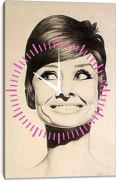 Часы картина - Audrey Hepburn - Одри Хепберн
