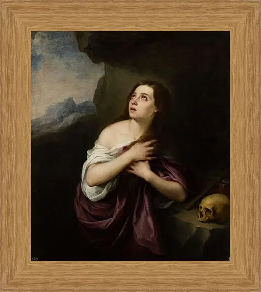 Картина в раме - Кающаяся Магдалина. Бартоломе Эстебан Мурильо