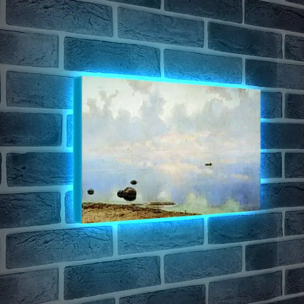 Лайтбокс световая панель - Морской туман. Ефим Волков