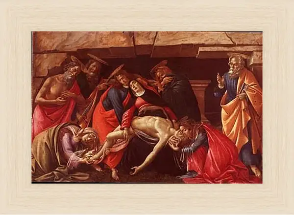 Картина в раме - Deposition. Сандро Боттичелли