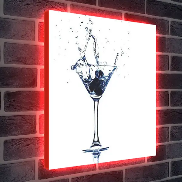 Лайтбокс световая панель - Мартини. Всплеск Свежести.