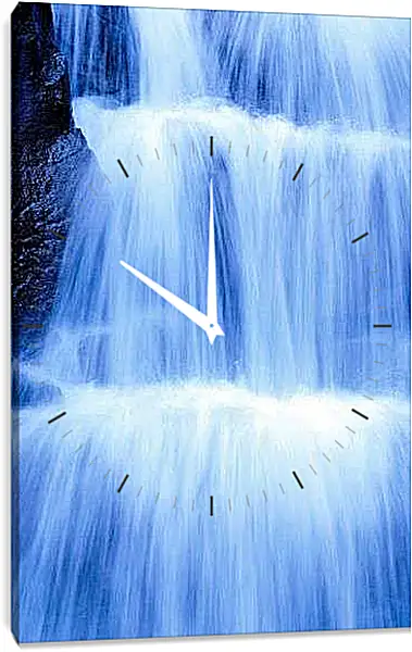 Часы картина - Каскад водопадов