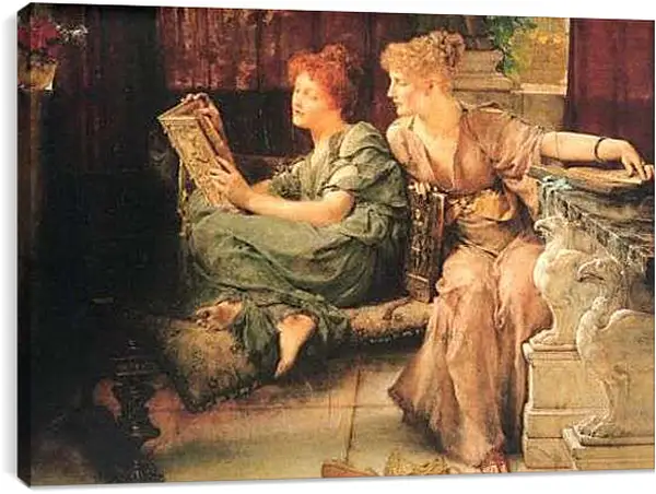 Постер на подрамнике - Comparisons. Лоуренс Альма-Тадема
