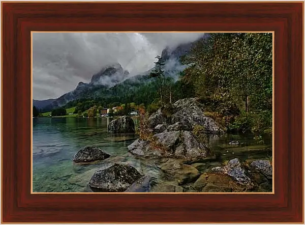 Картина в раме - Горы и камни