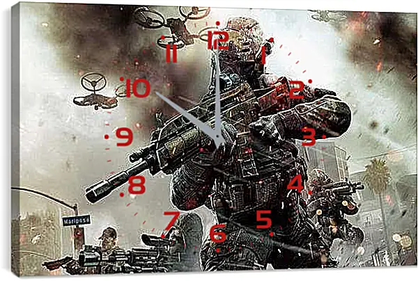 Часы картина - Call Of Duty: Black Ops II