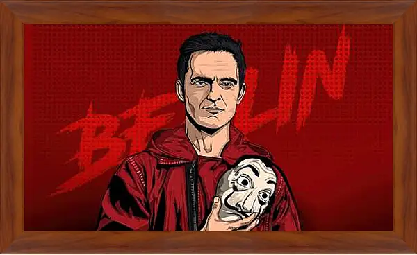 Картина в раме - Бумажный дом. La casa de papel