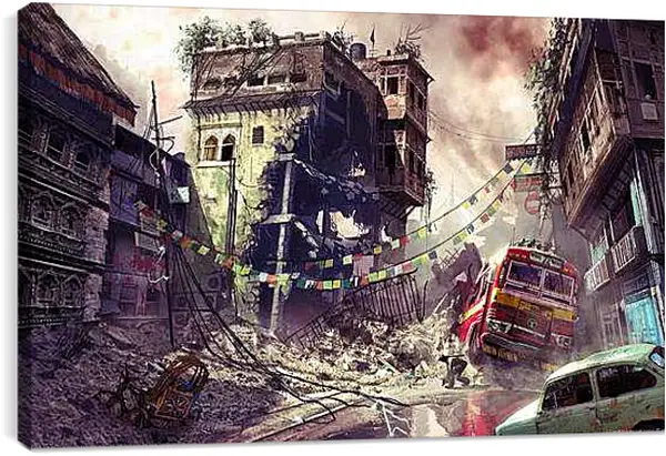 Постер на подрамнике - Uncharted 2: Among Thieves