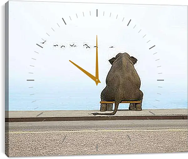 Часы картина - фотография