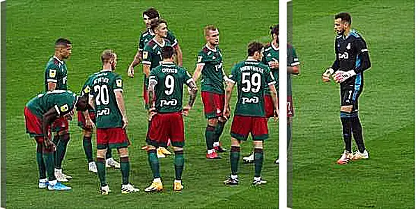 Модульная картина - Перед матчем. ФК Локомотив Москва. FC Lokomotiv Moscow