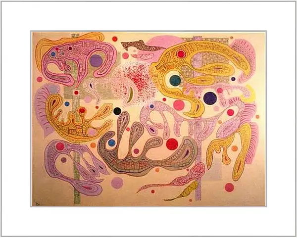 Картина в раме - Capricious Forms (Formes capricieuses). Кандинский Василий