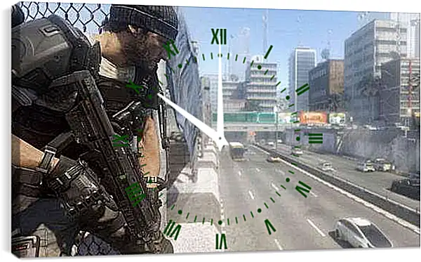 Часы картина - Call Of Duty: Advanced Warfare
