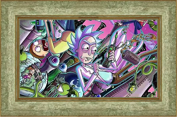 Картина в раме - Рик и Морти
