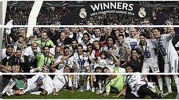 Модульная картина - Победа в Лиге Чемпионов 2014. Реал Мадрид. Real Madrid