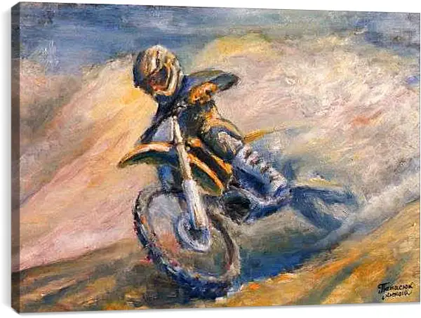 Постер на подрамнике - Эндуро