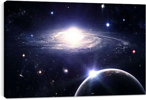 Постер на подрамнике - Далекая галактика